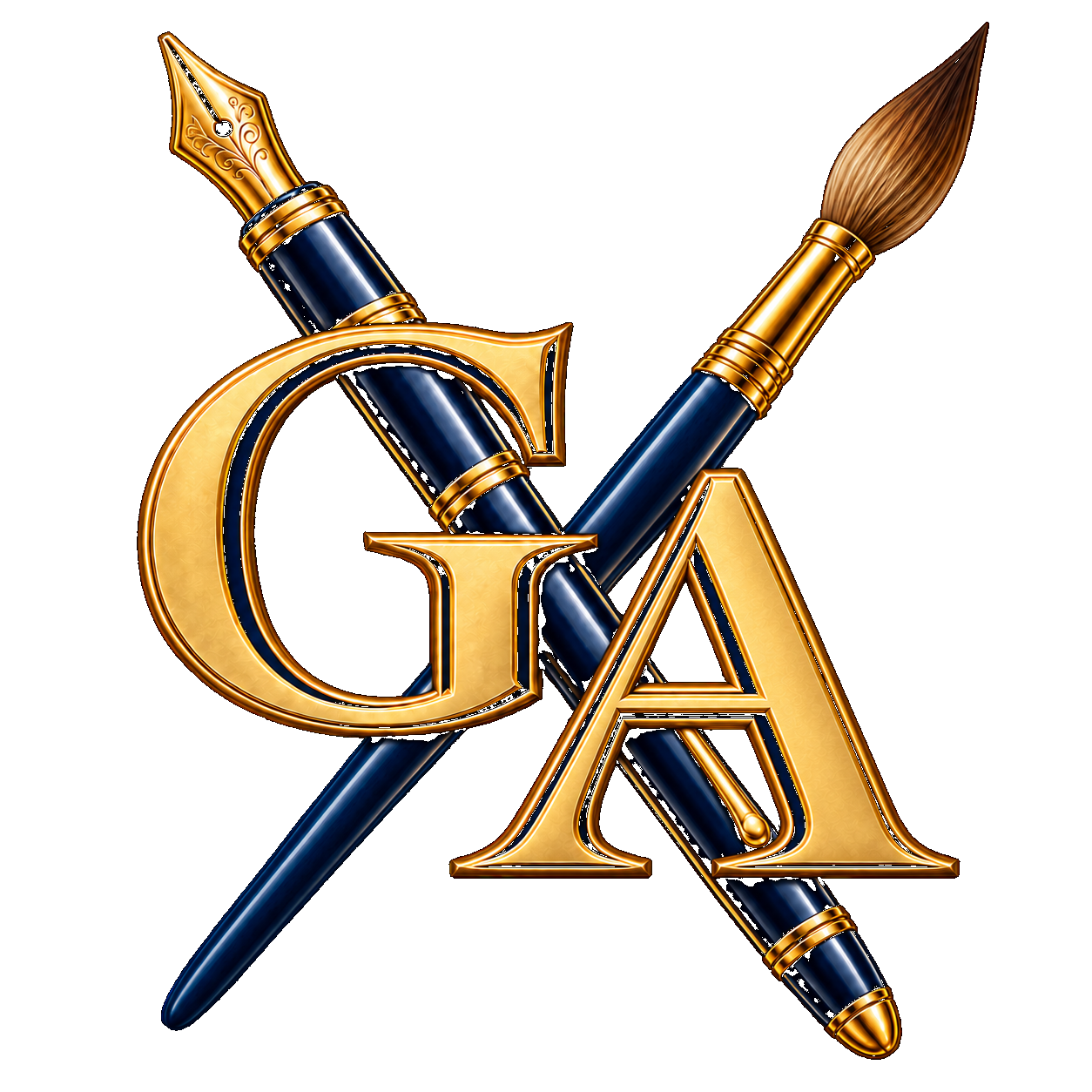 GA pen and brush emblem