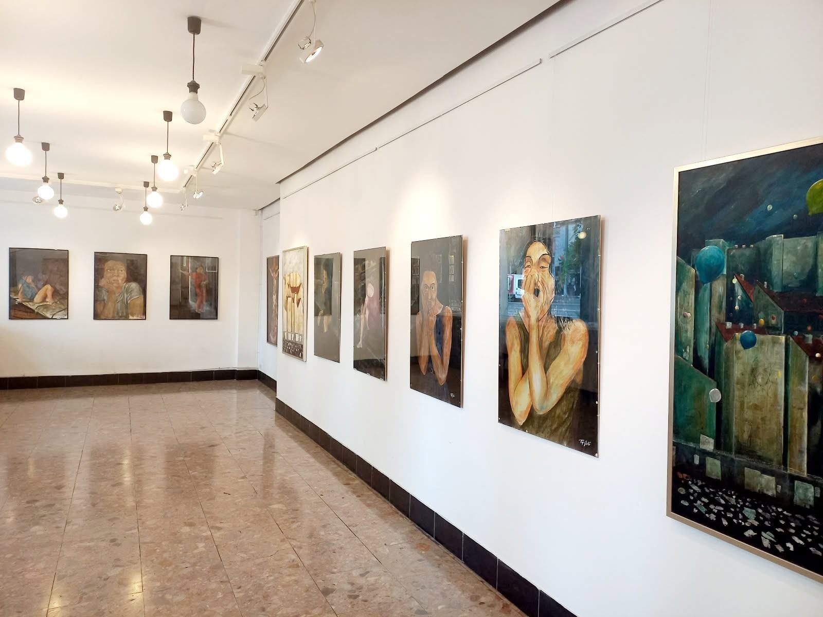Paintings in the gallery